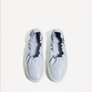 Zara flat shoes blue sz 8 super comfortable